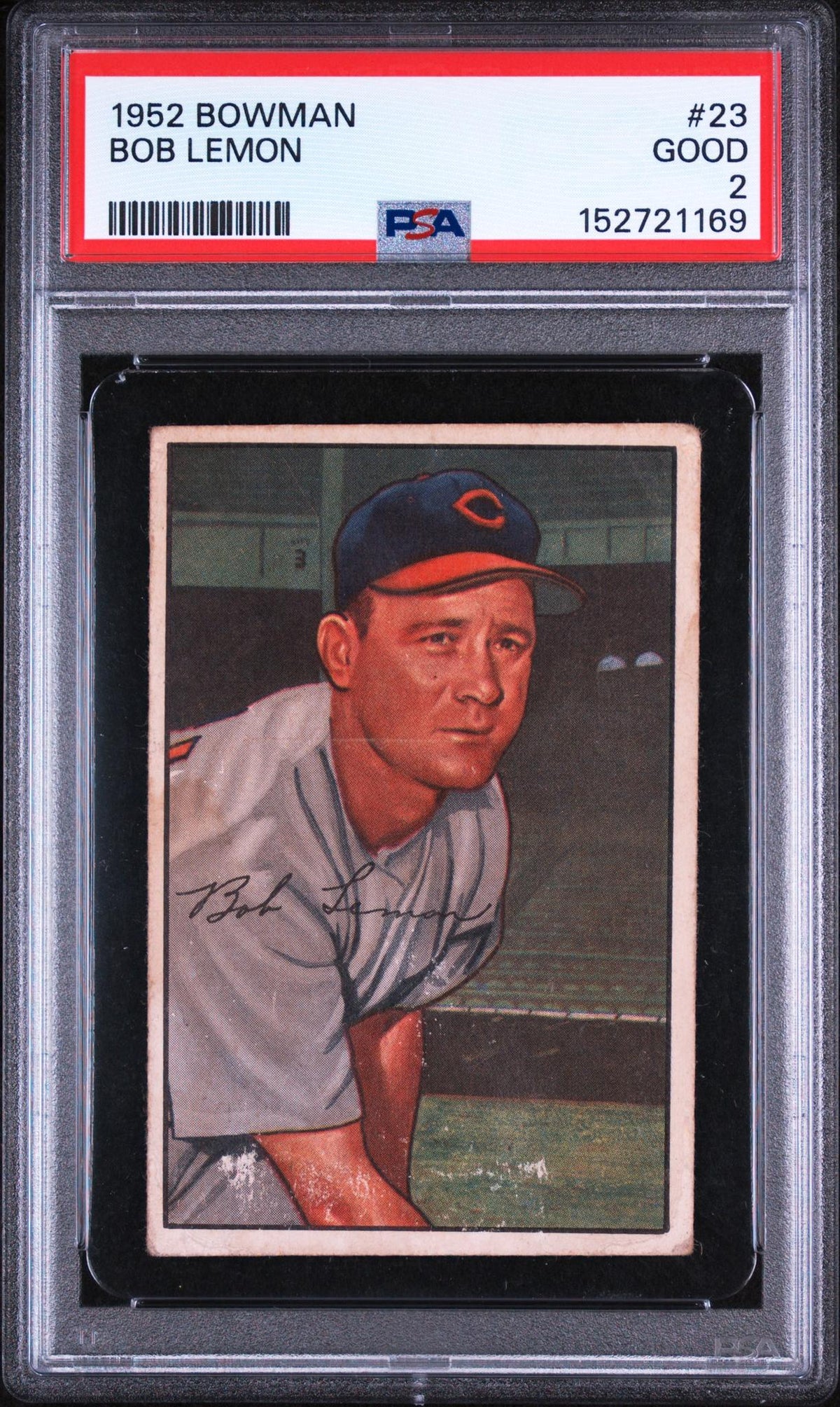 1952 Bowman Bob Lemon #23 PSA 2