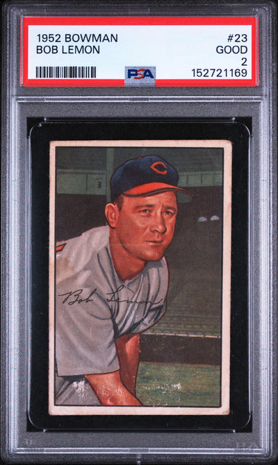 1952 Bowman Bob Lemon #23 PSA 2