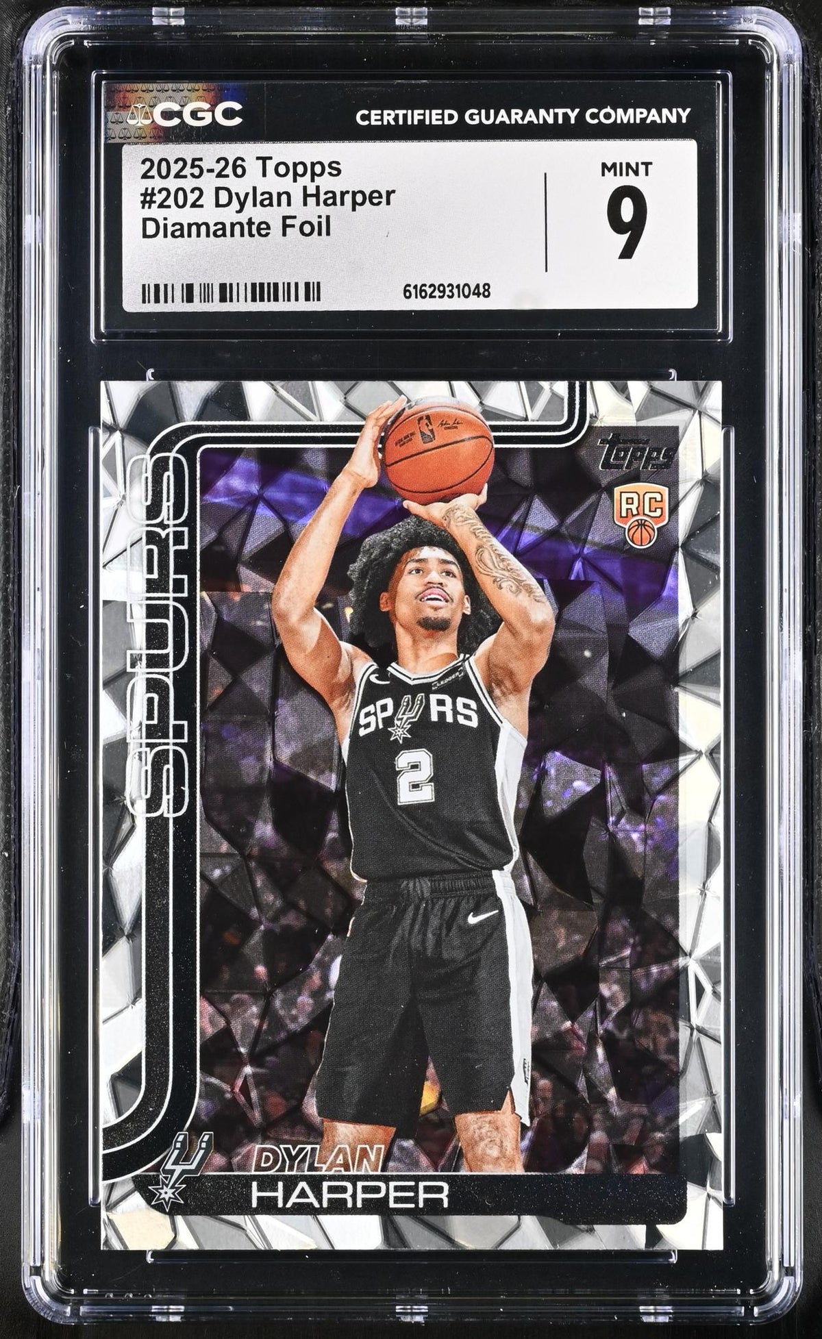 2025 Topps #202 Dylan Harper Diamante Foil CGC 9