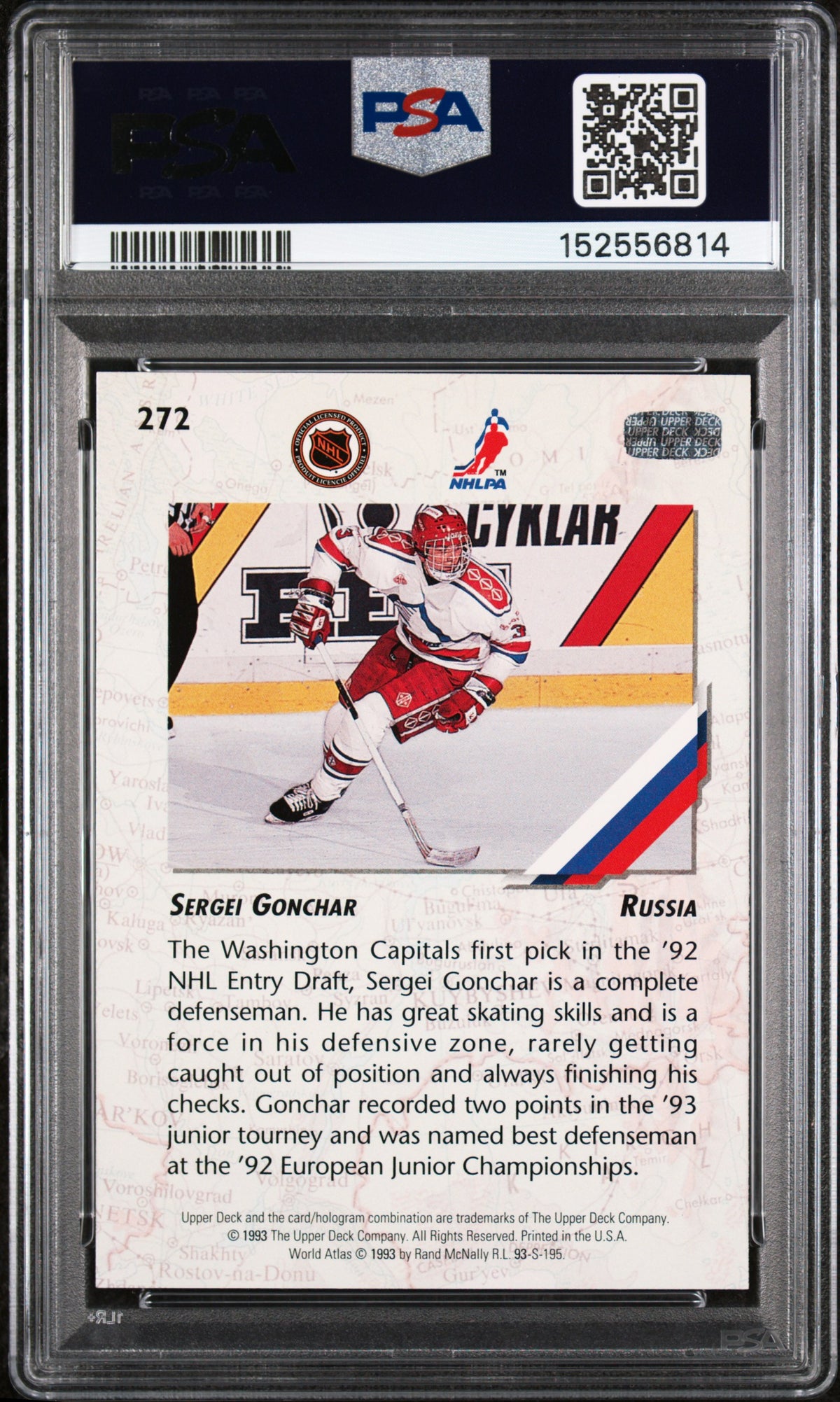 1993 Upper Deck Young Guns Sergei Gonchar #272 PSA 10