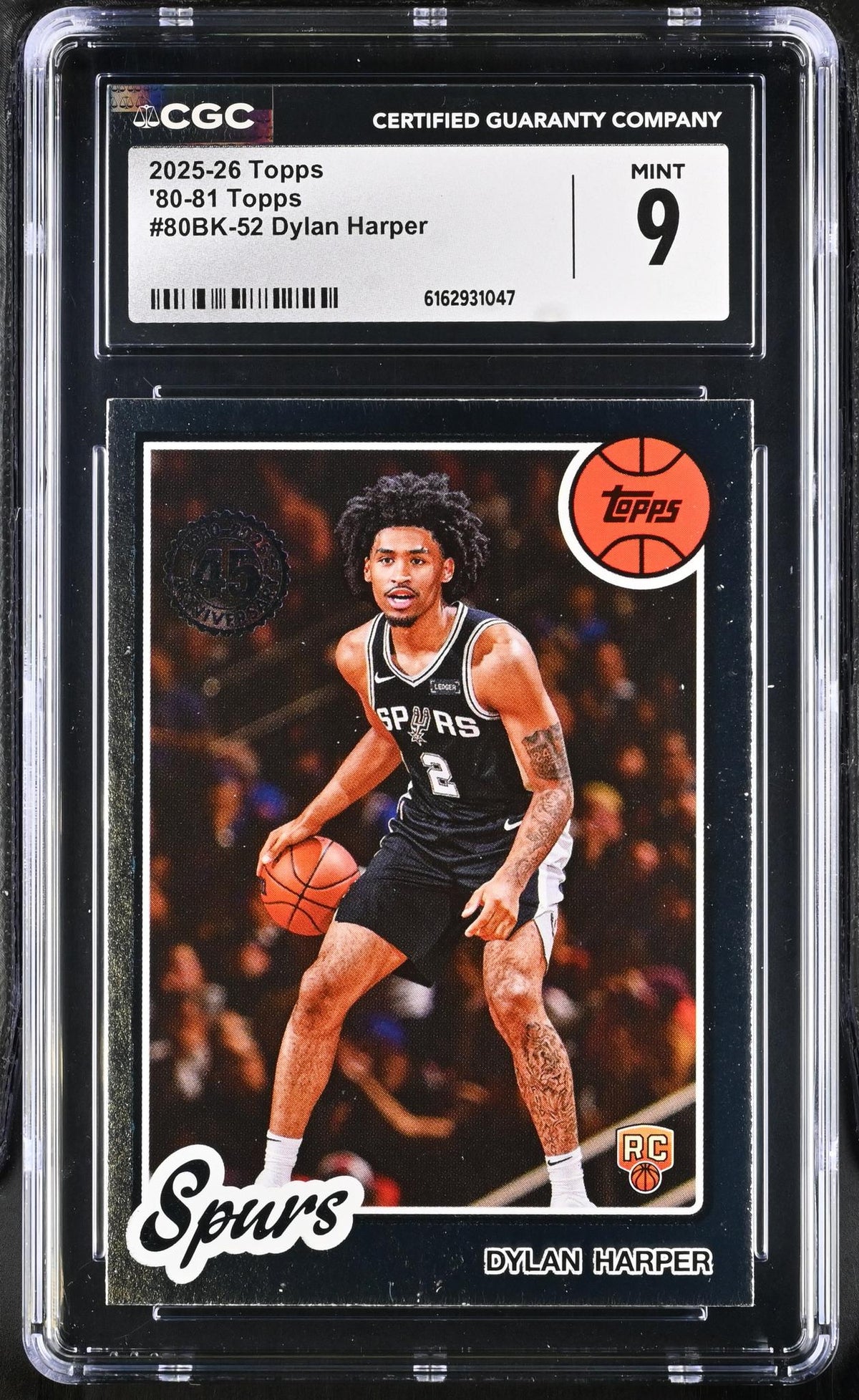 2025 '80-81 Topps #80BK-52 Dylan Harper CGC 9
