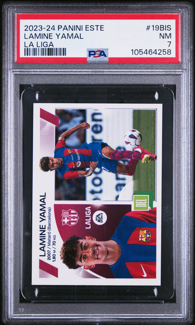 2023 Panini Este La Liga Lamine Yamal #19BIS PSA 7