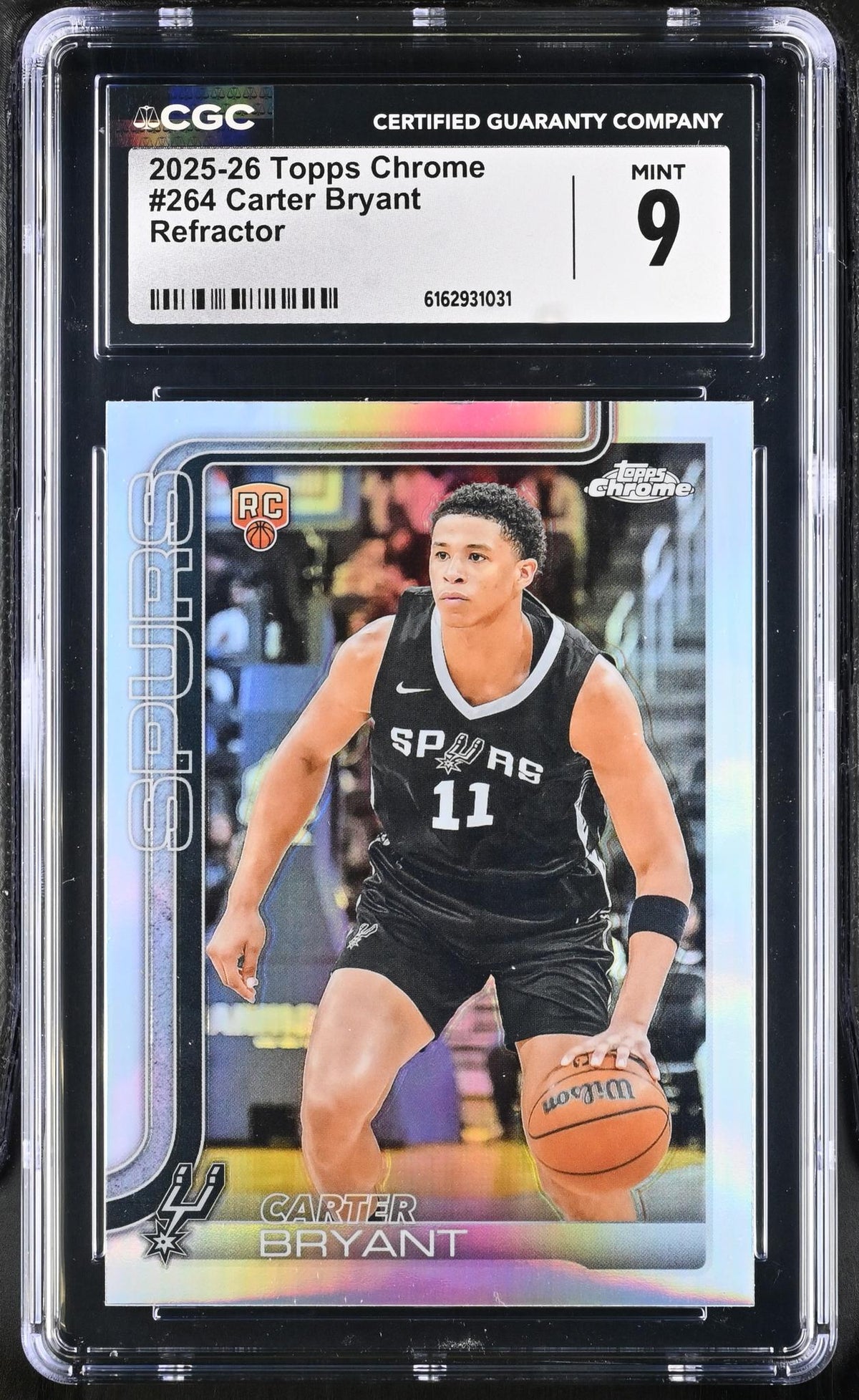 2025 Topps Chrome #264 Carter Bryant Refractor CGC 9