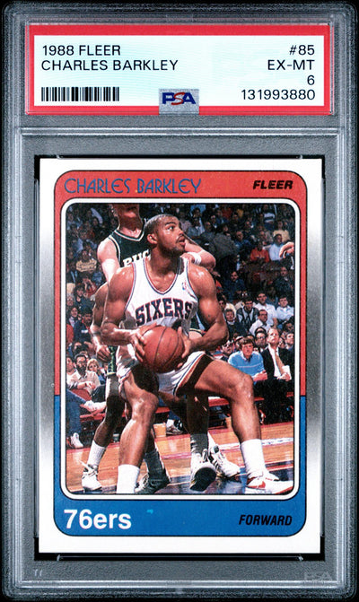 1988 Fleer Charles Barkley #85 PSA 6