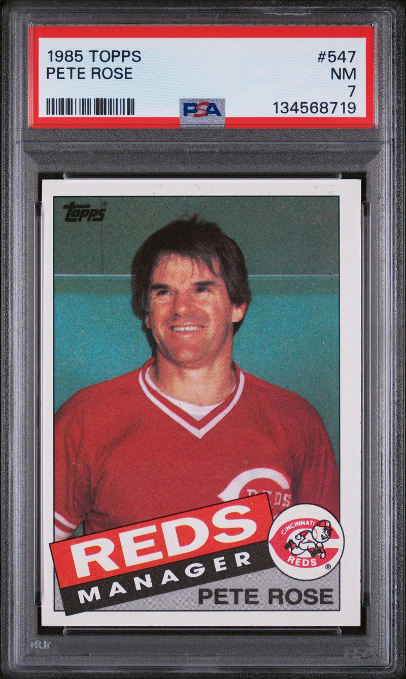1985 Topps Pete Rose Mg #547 PSA 7