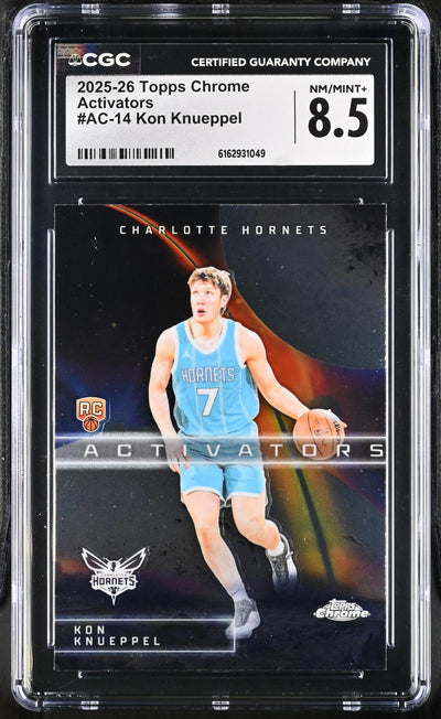 2025 Topps Chrome #AC-14 Kon Knueppel Activators CGC 8.5