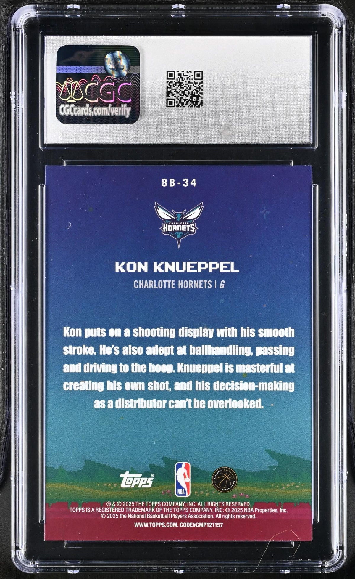 2025 8-Bit Ballers #8B-34 Kon Knueppel CGC 10