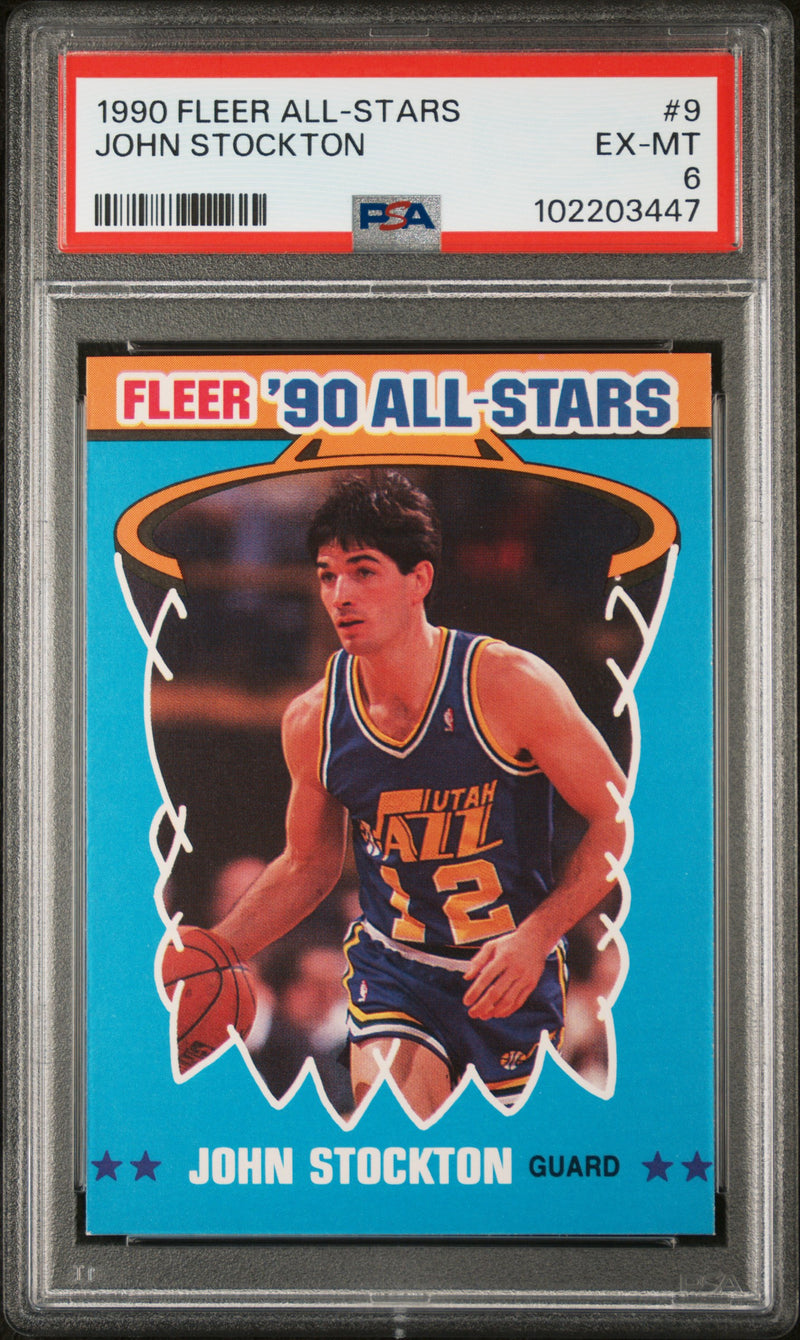 1990 Fleer All-Stars John Stockton #9 PSA 6