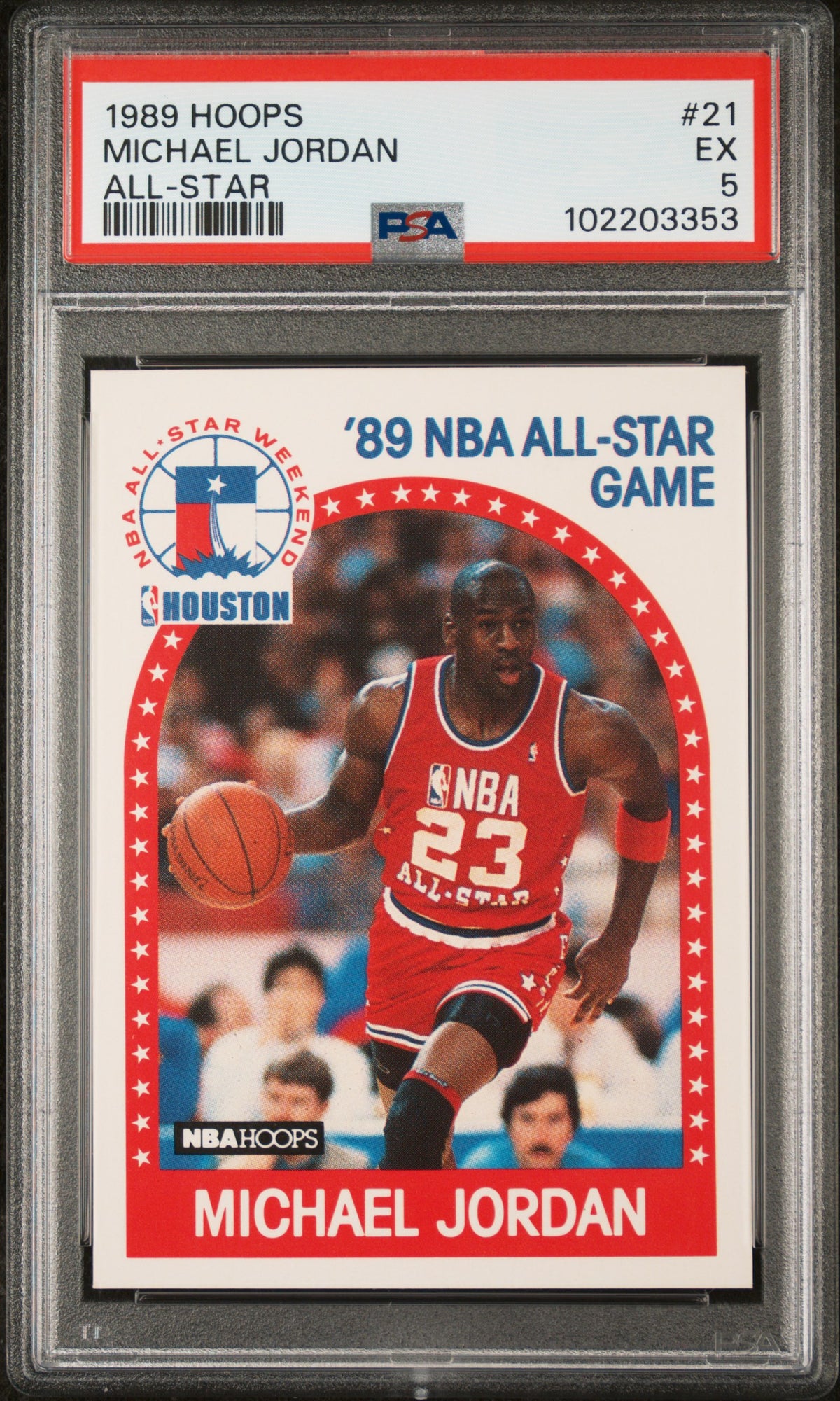 1989 Hoops All Star Michael Jordan #21 PSA 5