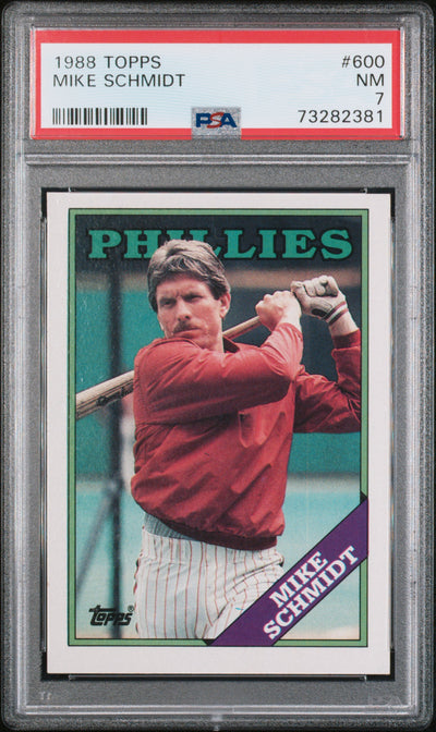 1988 Topps Mike Schmidt #600 PSA 7