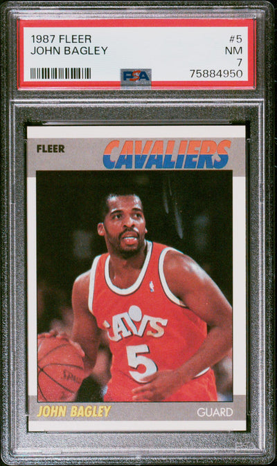 1987 Fleer John Bagley #5 PSA 7