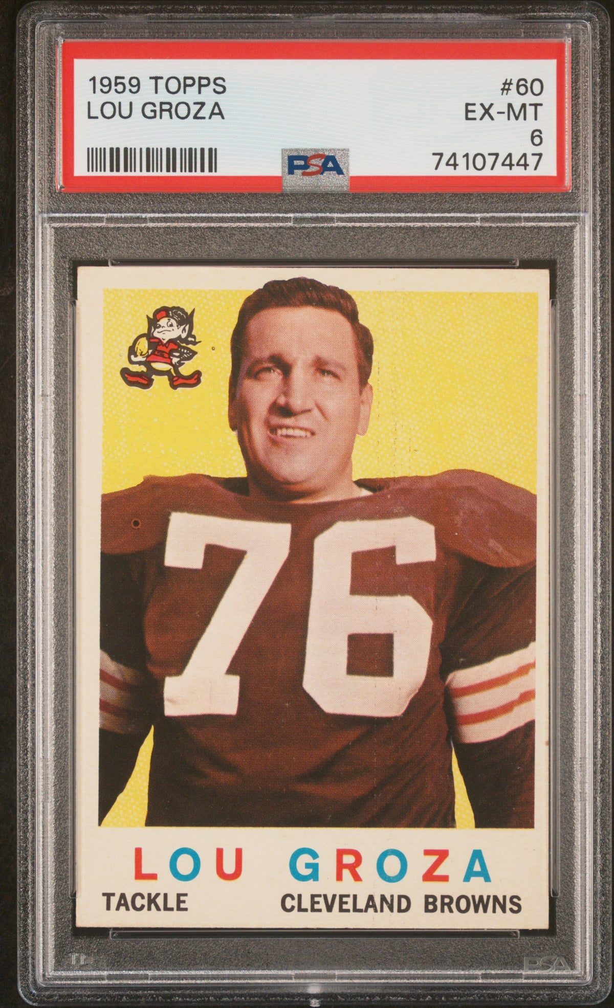 1959 Topps Lou Groza #60 PSA 6