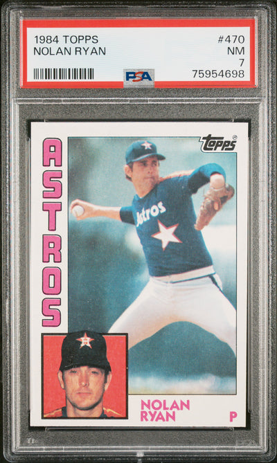 1984 Topps Nolan Ryan #470 PSA 7