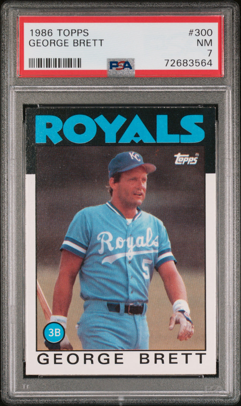 1986 Topps George Brett #300 PSA 7