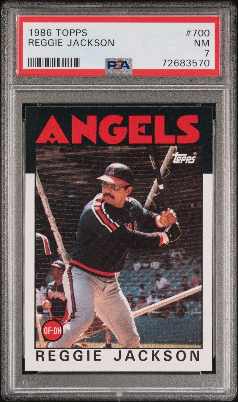 1986 Topps Reggie Jackson #700 PSA 7