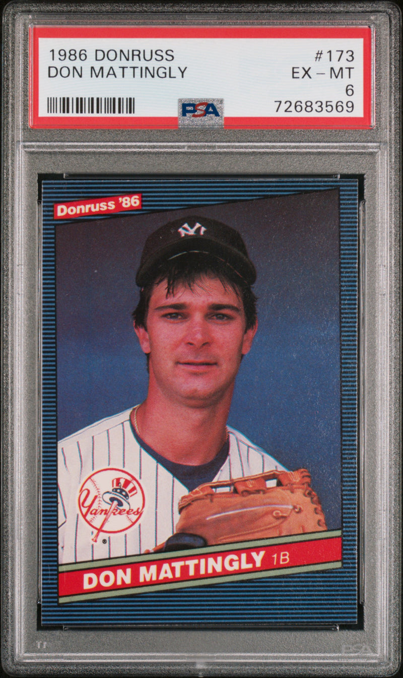 1986 Panini Donruss Don Mattingly #173 PSA 6