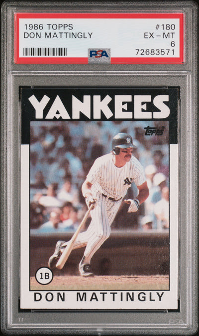 1986 Topps Don Mattingly #180 PSA 6