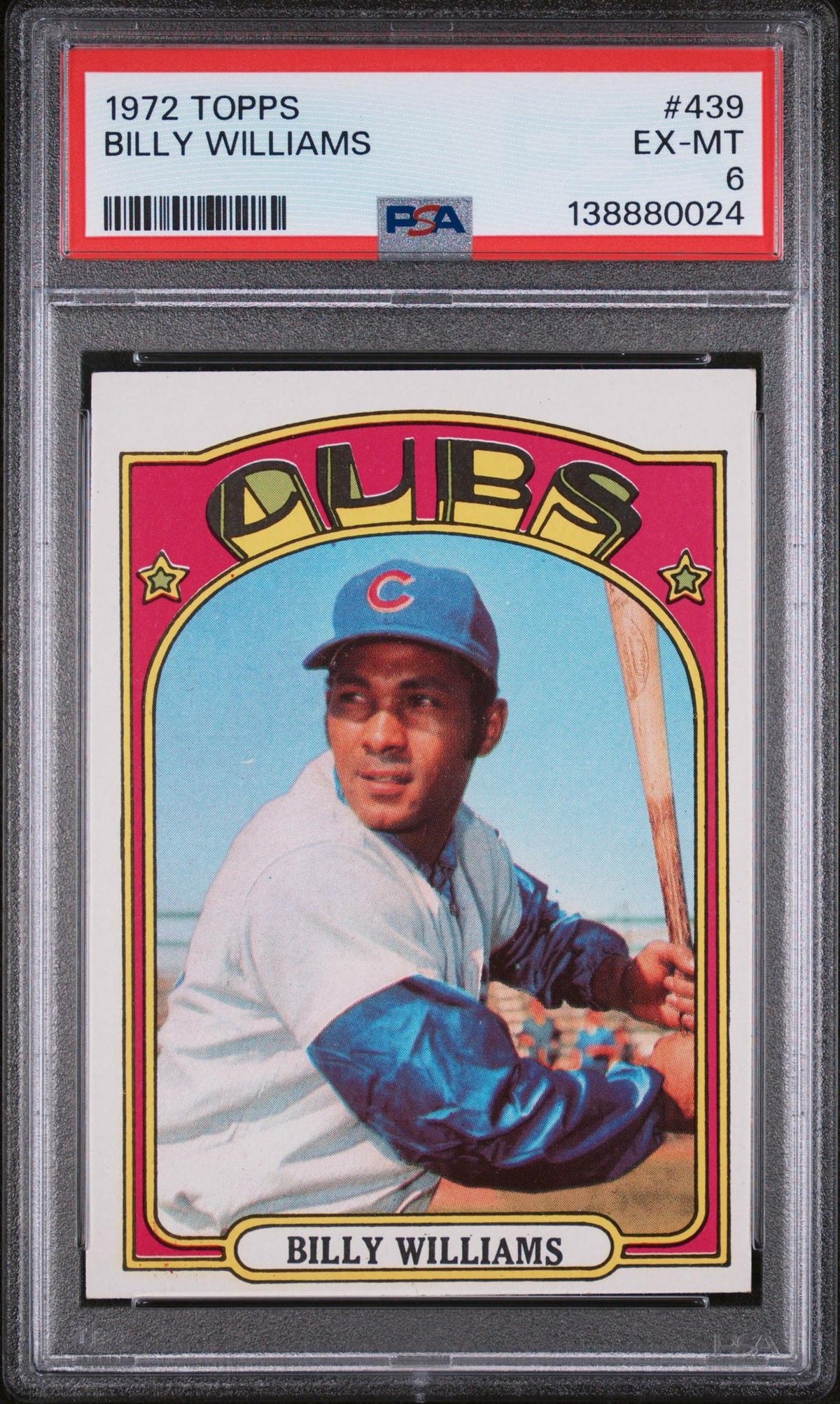 1972 Topps Billy Williams #439 PSA 6