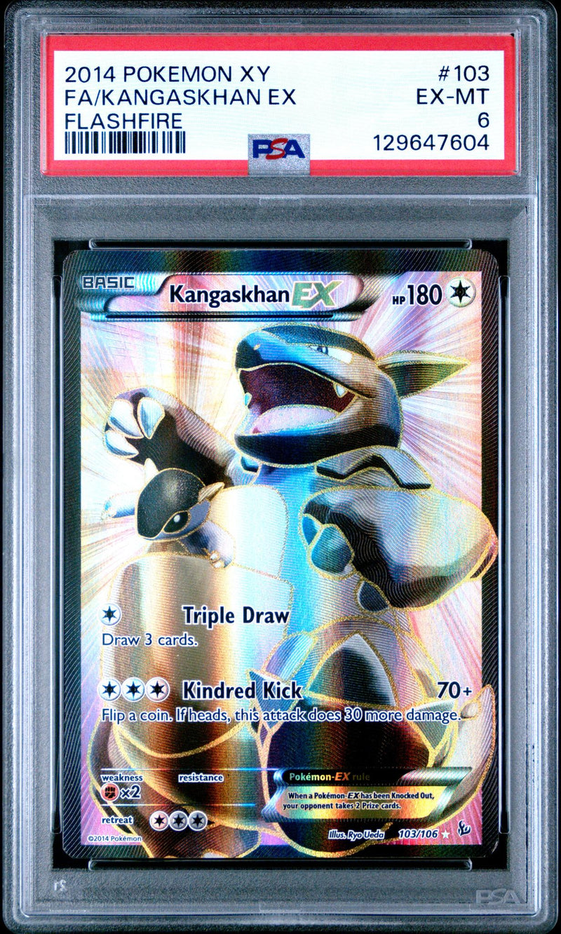 2014 Pokemon XY Flashfire Kangaskhan Ex #103 PSA 6