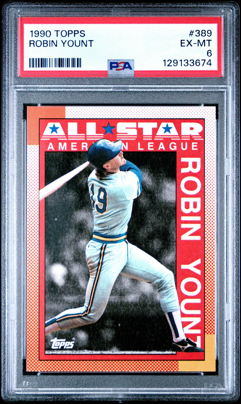 1990 Topps Robin Yount #389 PSA 6