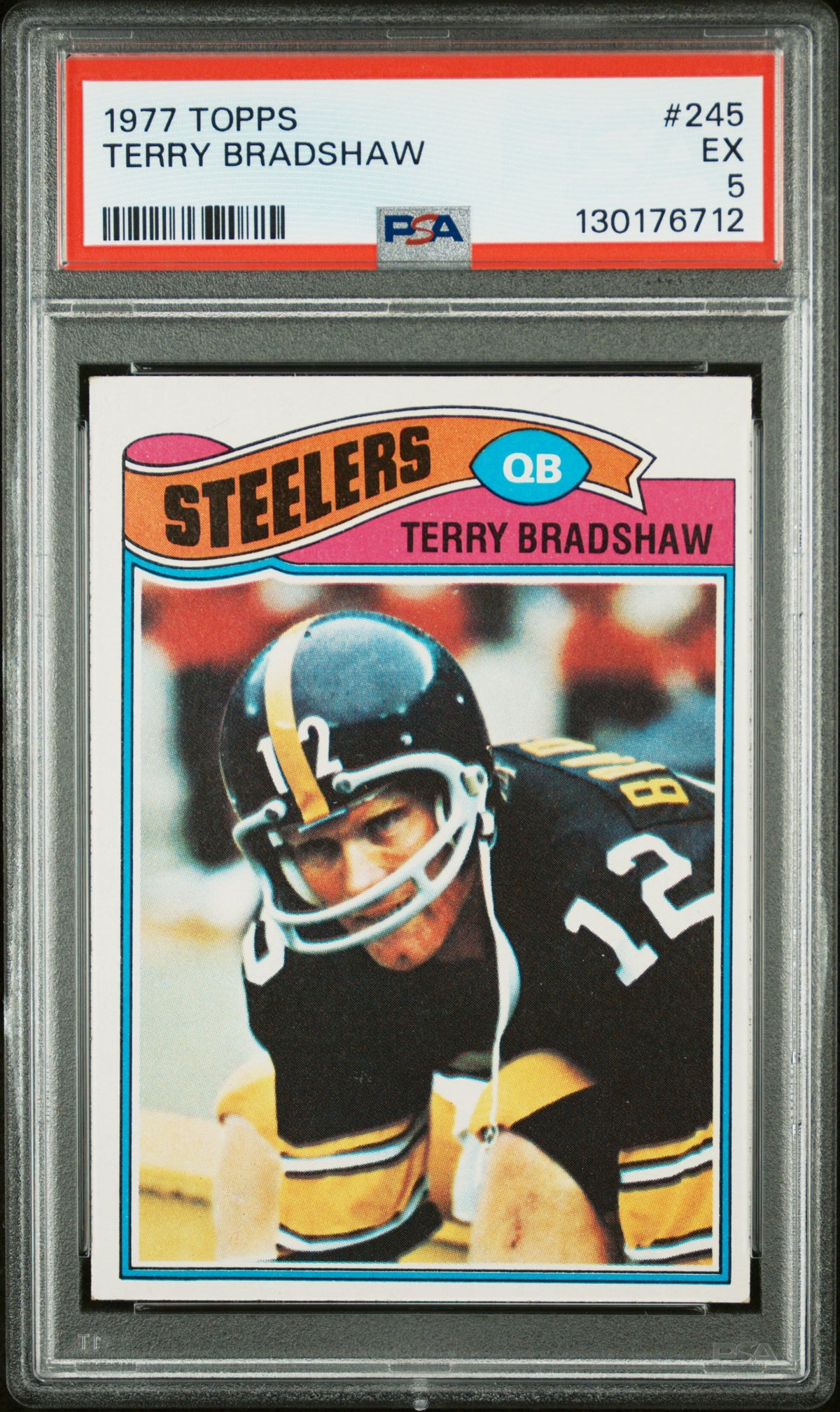 1977 Topps Terry Bradshaw #245 PSA 5