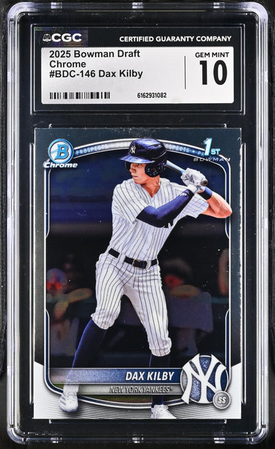 2025 Bowman Draft Chrome #BDC-146 Dax Kilby CGC 10