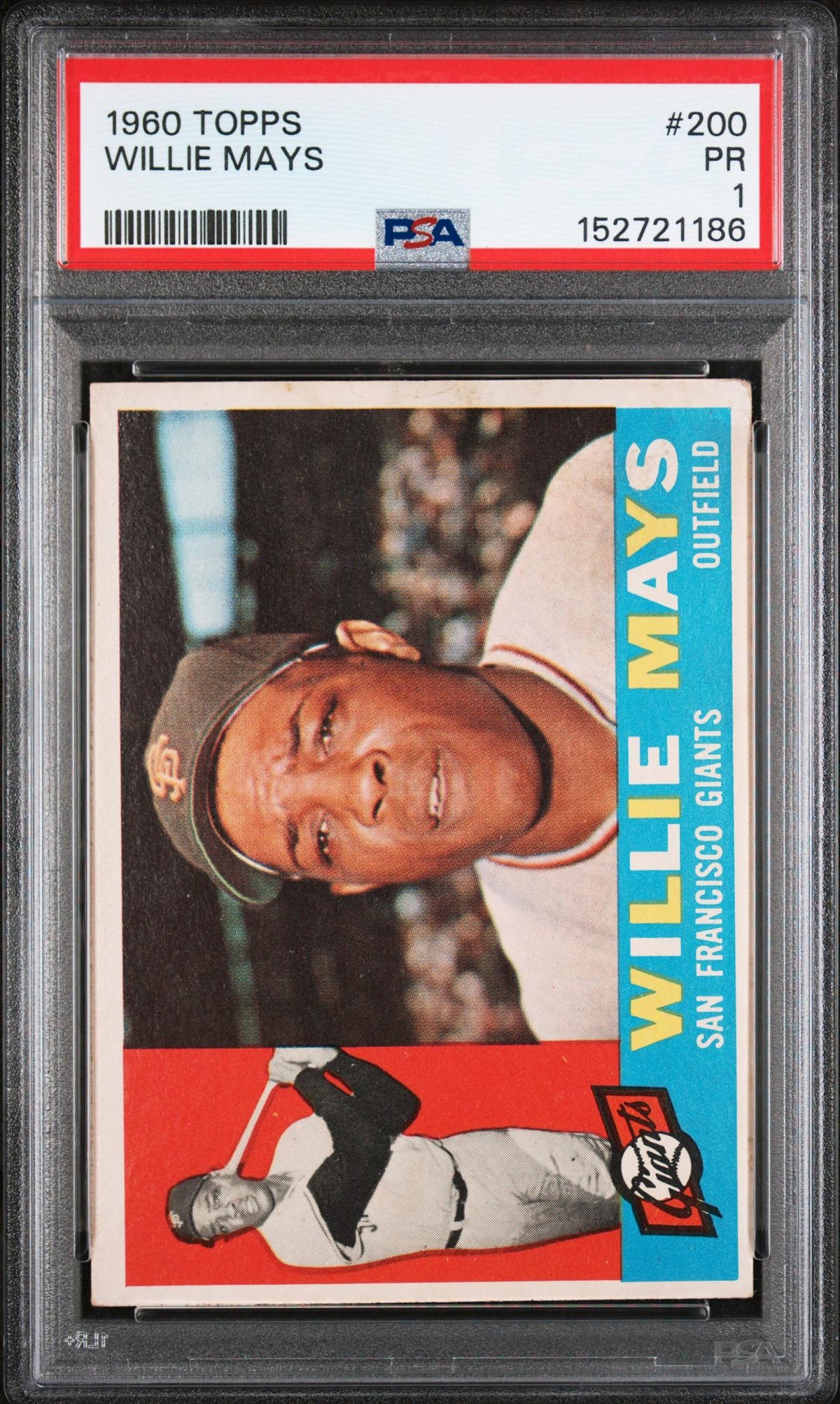 1960 Topps Willie Mays #200 PSA 1