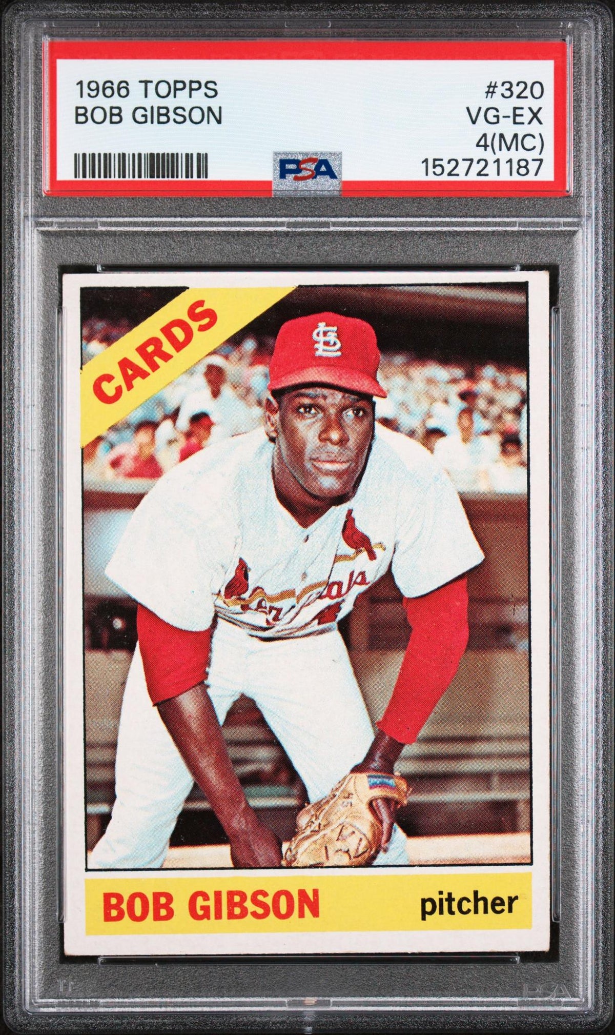 1966 Topps Bob Gibson #320 PSA 4