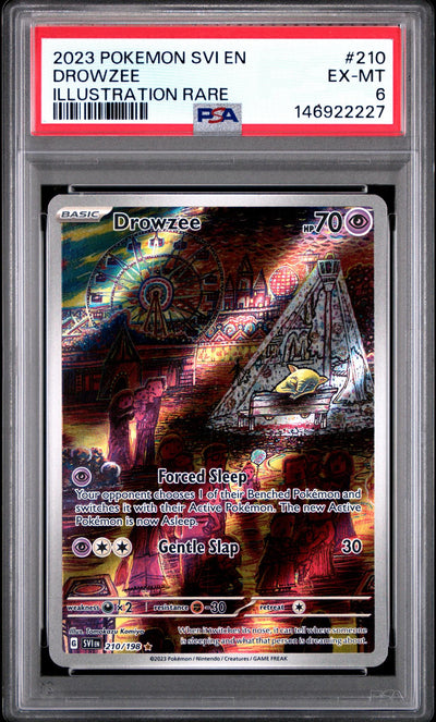 2023 Pokemon Scarlet and Violet Illustration Rare Drowzee #210 PSA 6