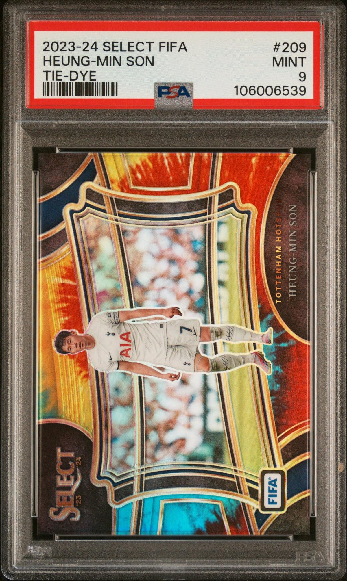 2023 Panini Select Fifa Tie-Dye Heung-Min Son #209 /30 PSA 9