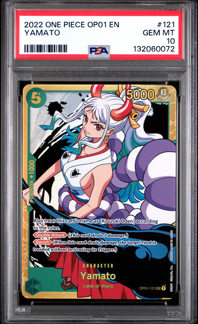 2022 One Piece OP01 Yamato #121 PSA 10