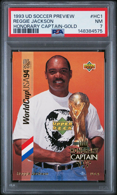 1993 Upper Deck Reggie Jackson Honorary Captain-Gold #HC1 PSA 7
