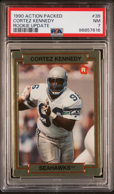 1990 Action Packed Rookie Update Cortez Kennedy #39 PSA 7