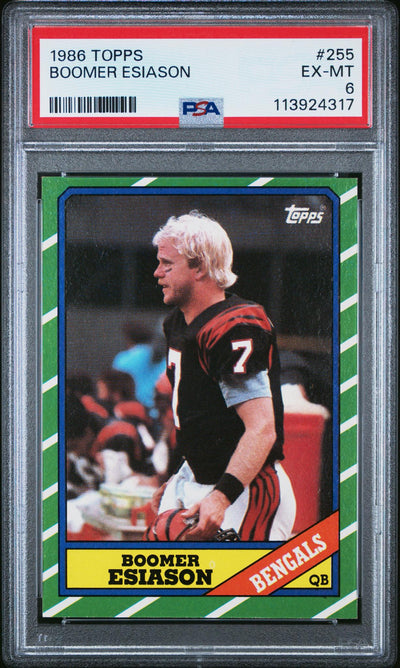 1986 Topps Boomer Esiason #255 PSA 6