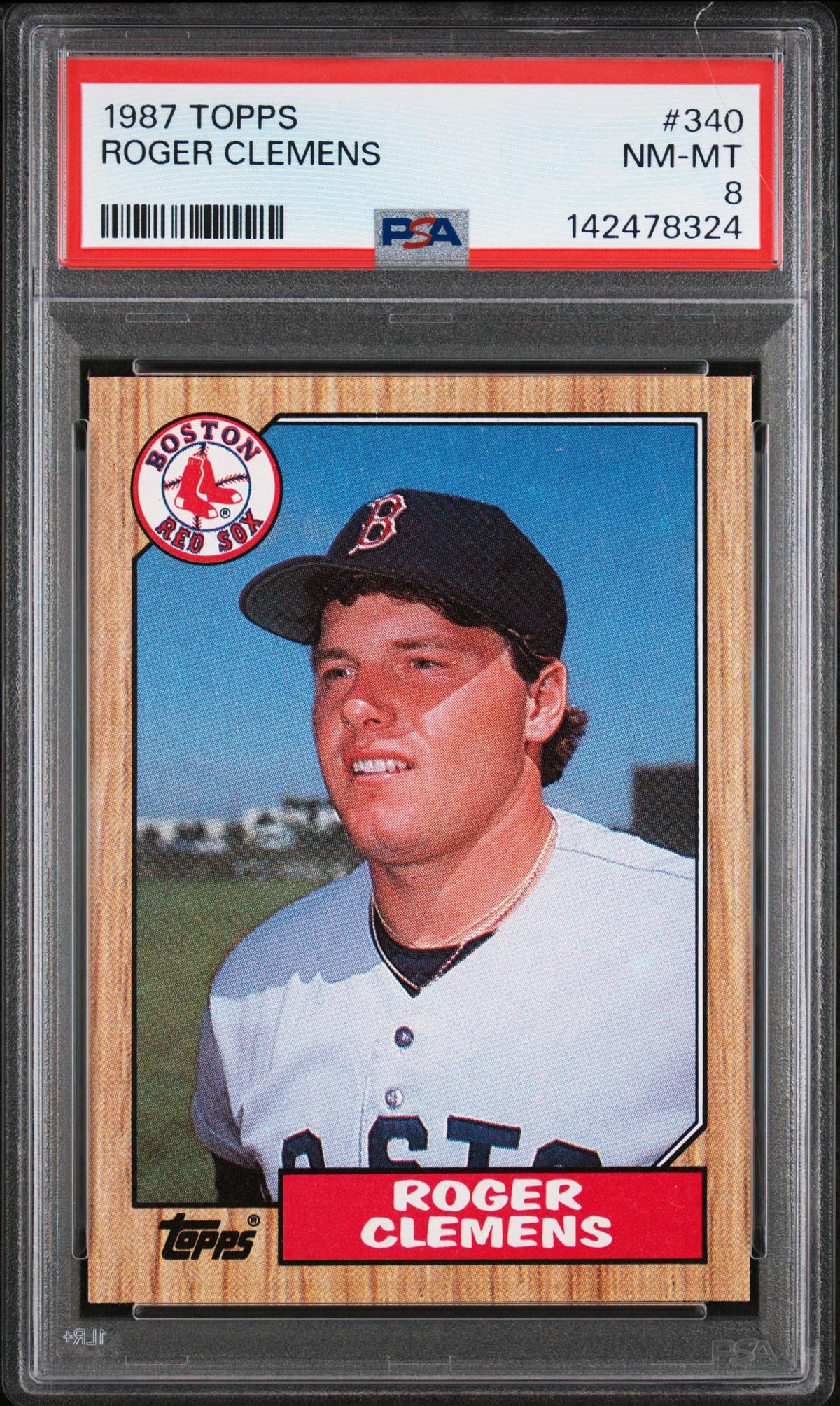 1987 Topps Roger Clemens #340 PSA 8