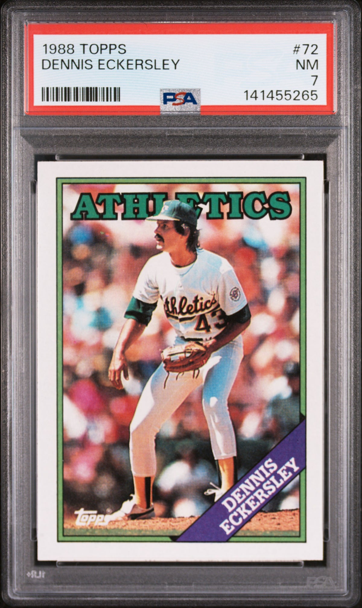 1988 Topps Dennis Eckersley #72 PSA 7