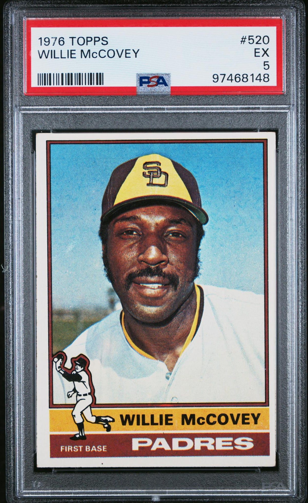 1976 Topps Willie Mccovey #520 PSA 5
