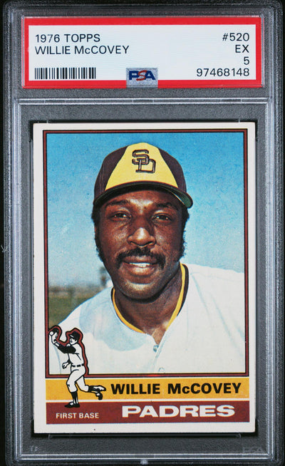 1976 Topps Willie Mccovey #520 PSA 5