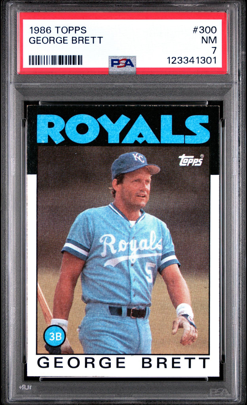 1986 Topps George Brett #300 PSA 7