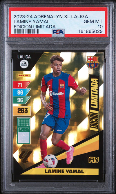 2023 Panini Adrenalyn Xl La Liga Edicion Limitada Lamine Yamal PSA 10