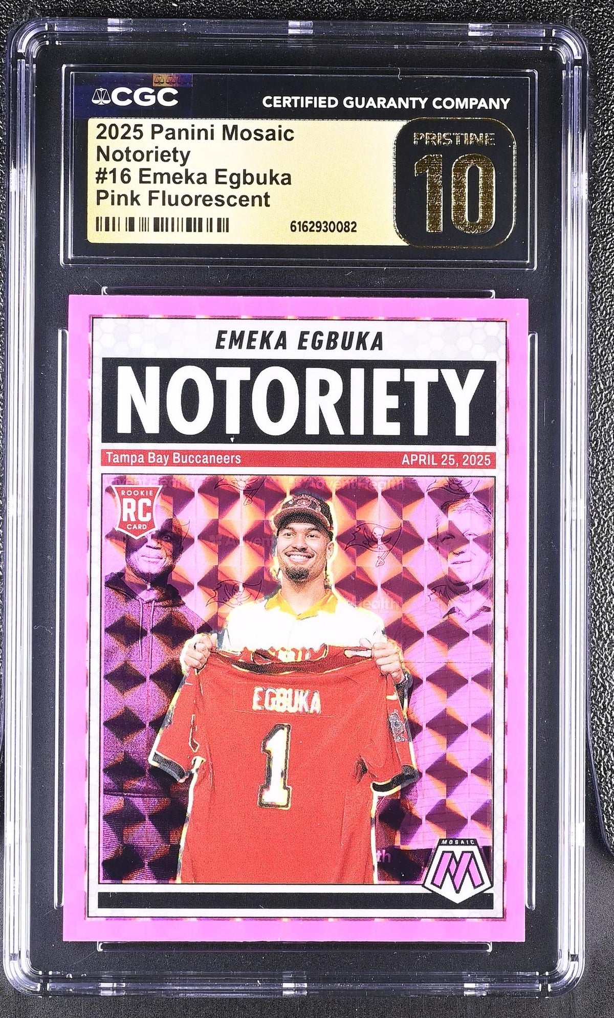 2025 Prizm #16 Emeka Egbuka Notoriety CGC 10