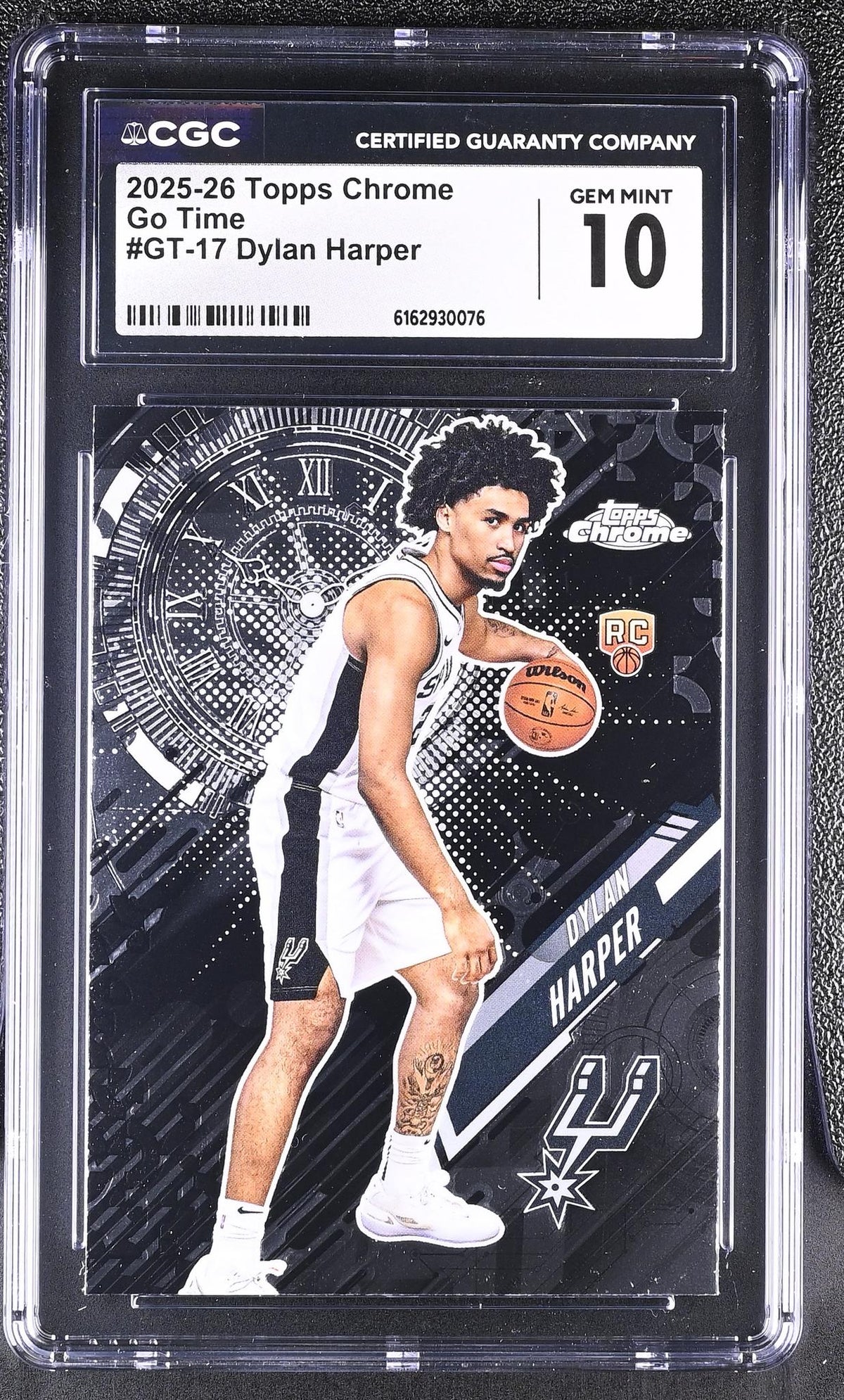2025 Topps Chrome #GT-17 Dylan Harper Go Time CGC 10