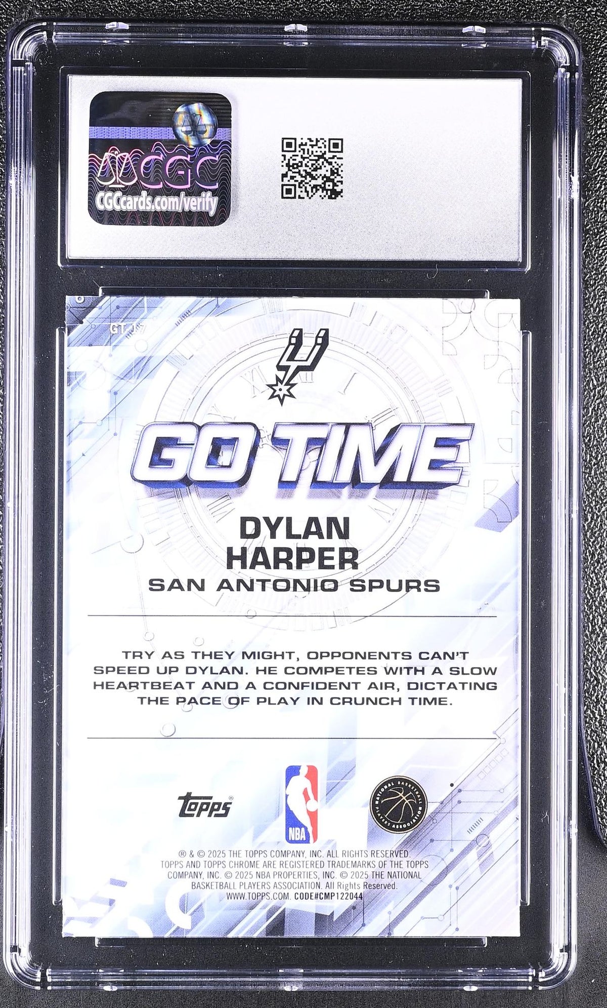 2025 Topps Chrome #GT-17 Dylan Harper Go Time CGC 10