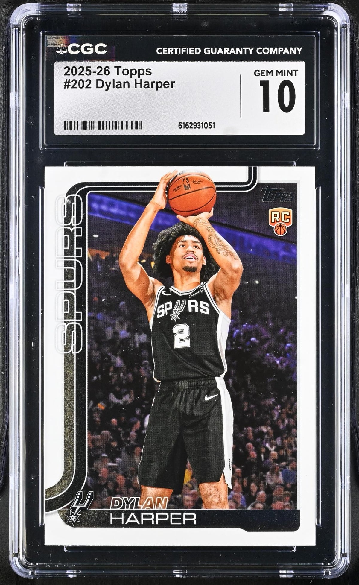 2025 Topps #202 Dylan Harper Flagship CGC 10