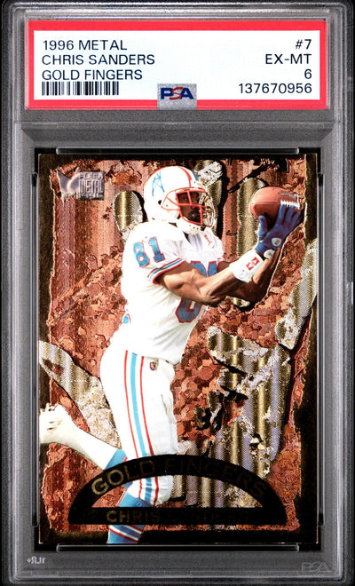 1996 Metal Chris Sanders Gold Fingers #7 PSA 6