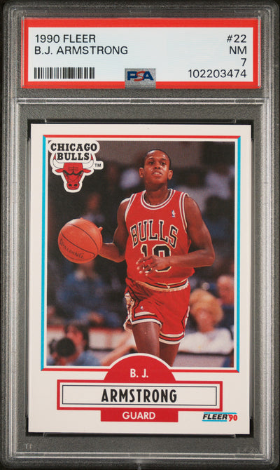 1990 Fleer B.J. Armstrong #22 PSA 7