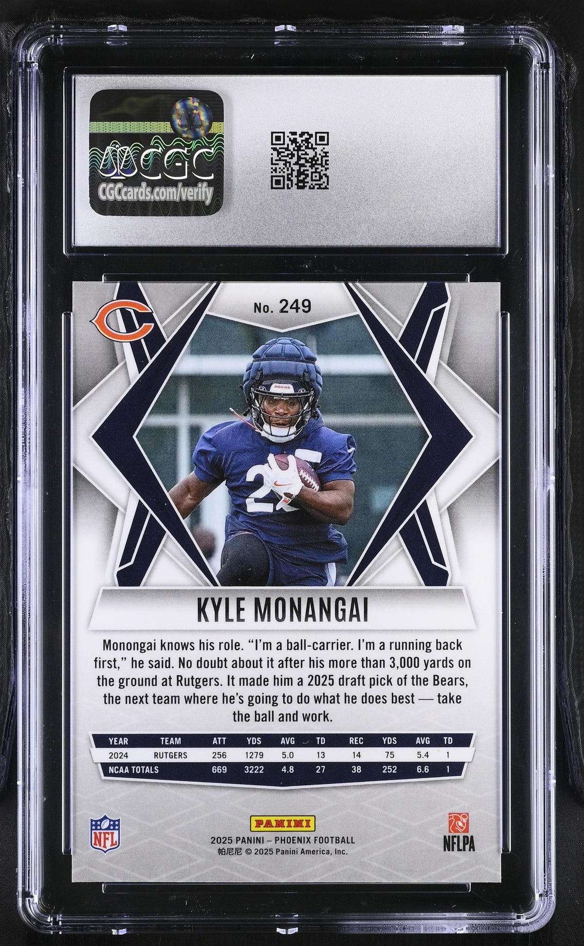 2025 Phoenix #249 Kyle Monagai Silver Lazer CGC 9.5