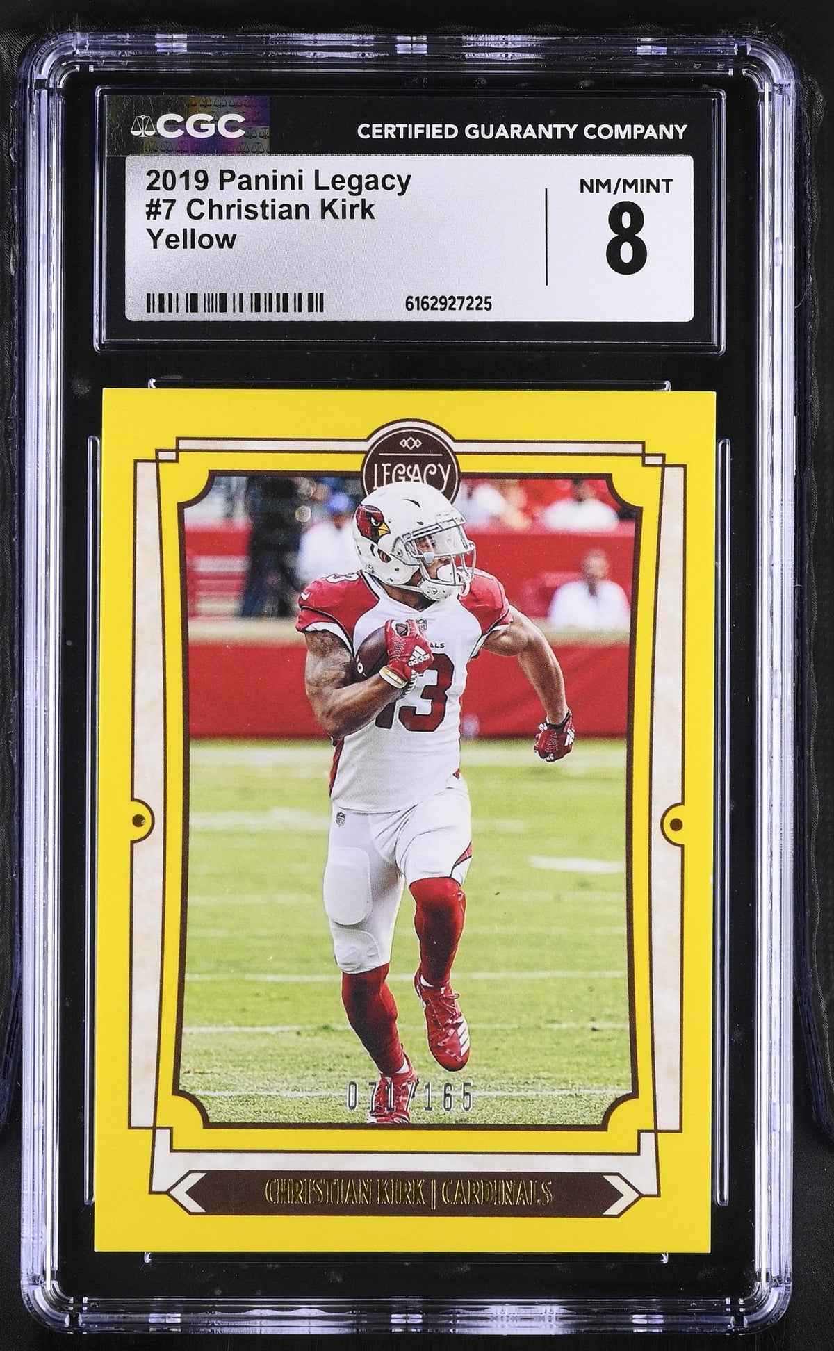 2019 Panini Legacy #7 Christian Kirk Yellow /165 CGC 8