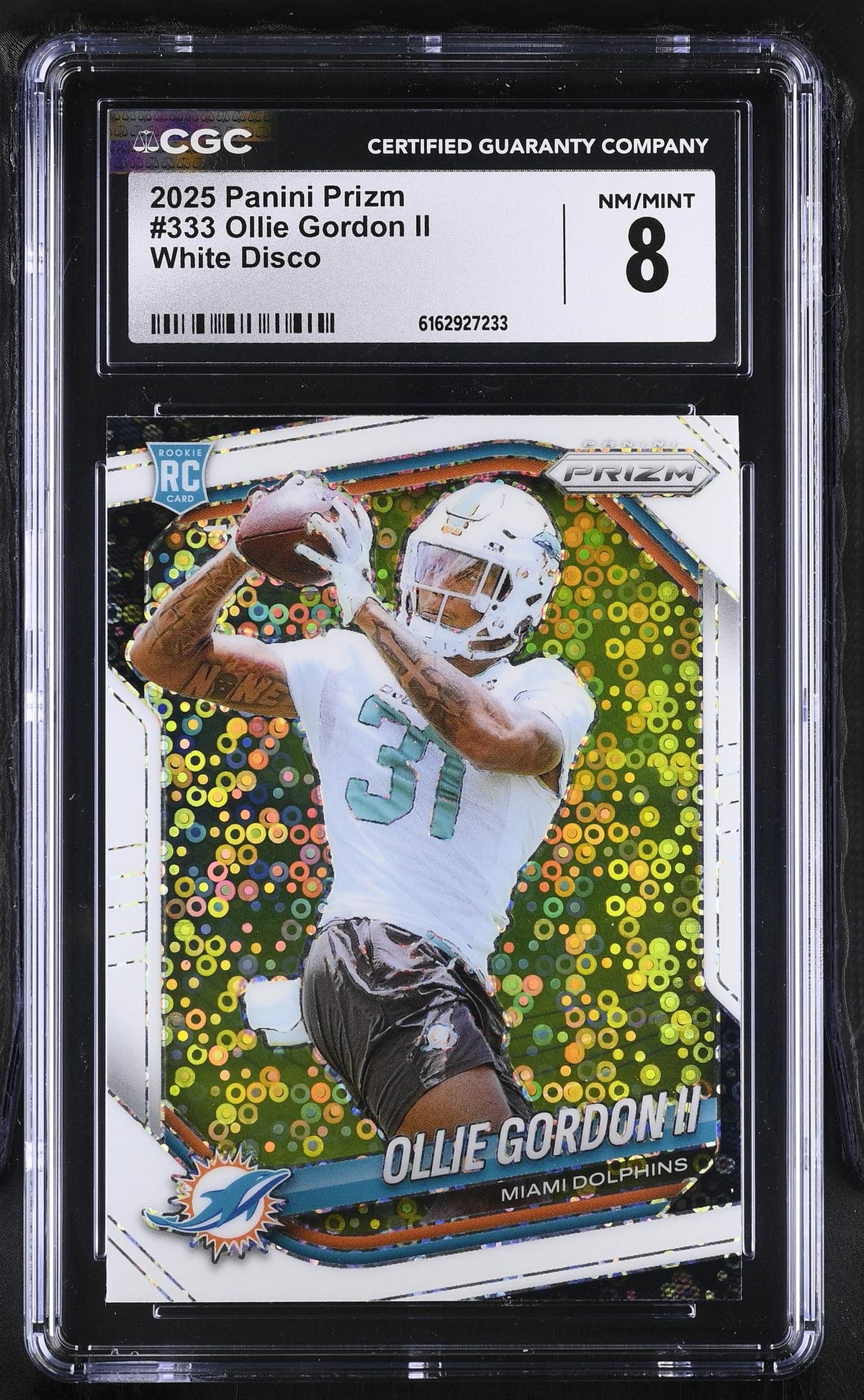 2025 Prizm #333 Ollie Gordon II White Disco CGC 8