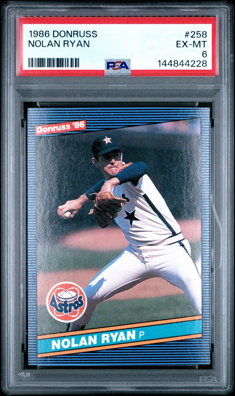 1986 Donruss Nolan Ryan #258 PSA 6